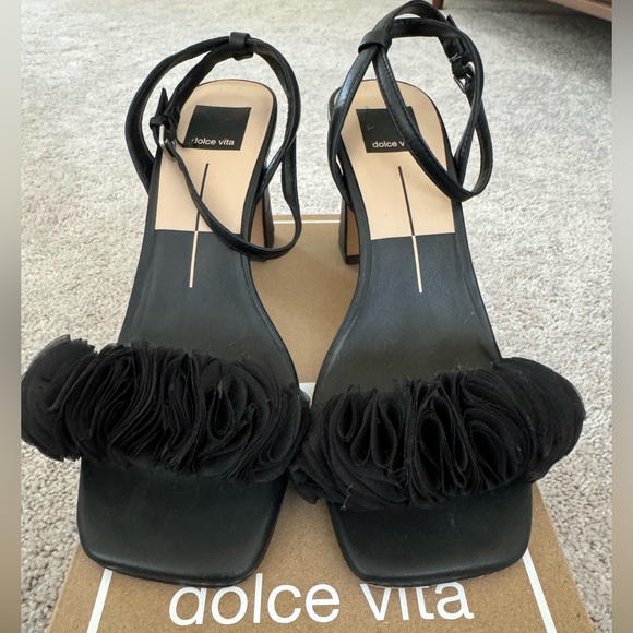 Dolce Vita “Iesha” Womens Black Leather Heels, Size 8 - Picture 6 of 8